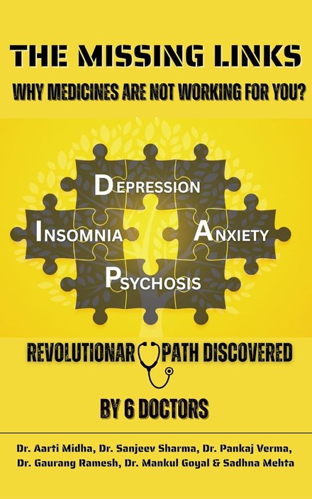 The Missing Links - book cover by Dr Sadhna Mehta and 6 doctors